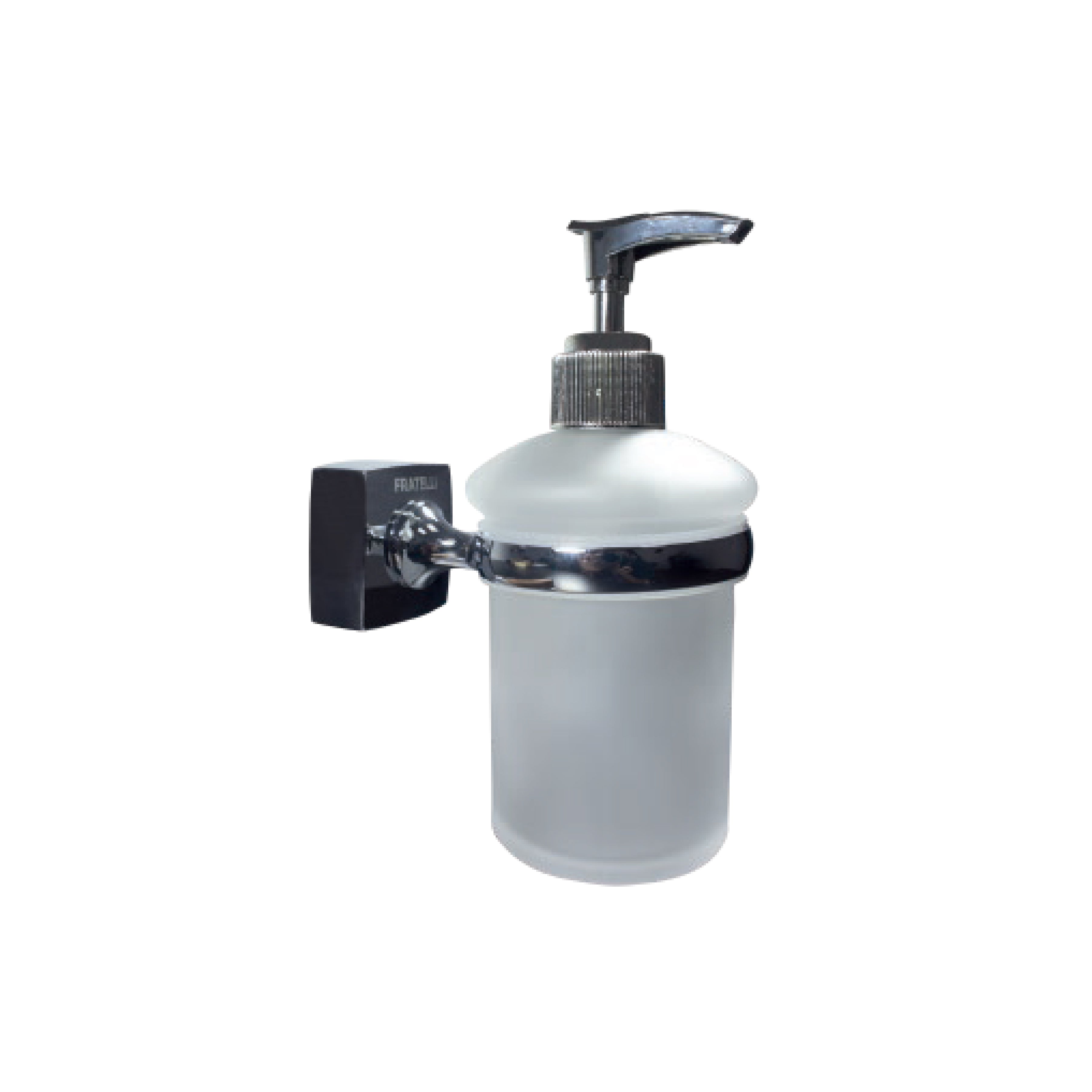 Jabonera Liquido 10779 Base Cuadrada Cromada - Fratelli
