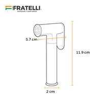 Ducha Bidet Gn115052 De Bronce C/Mang Reforzada. 1.50Mt Ss - Fratelli