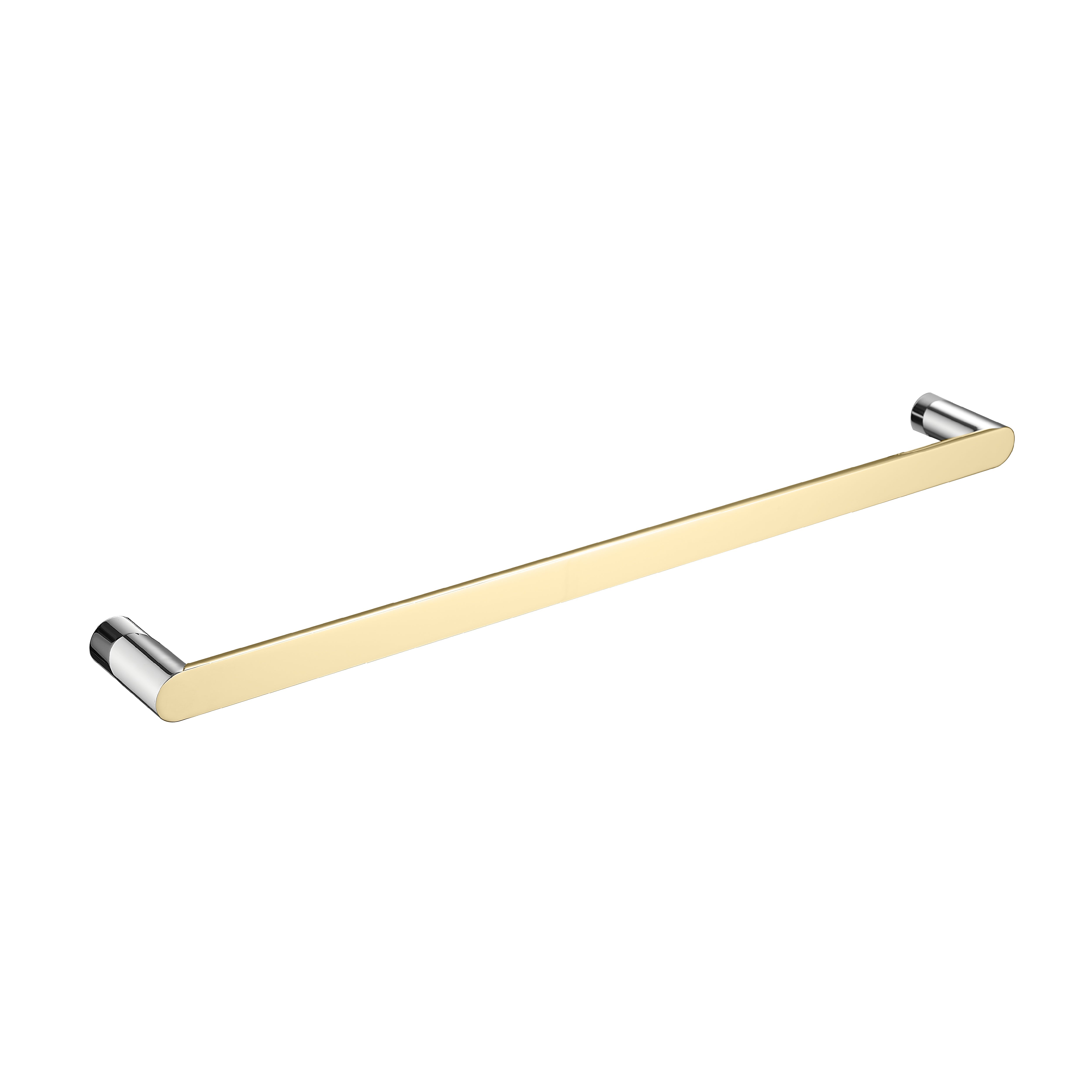 Toallero Barra F9200-4 Base Redonda Minimalista Ss 304 Cromado & Gold - Fratelli