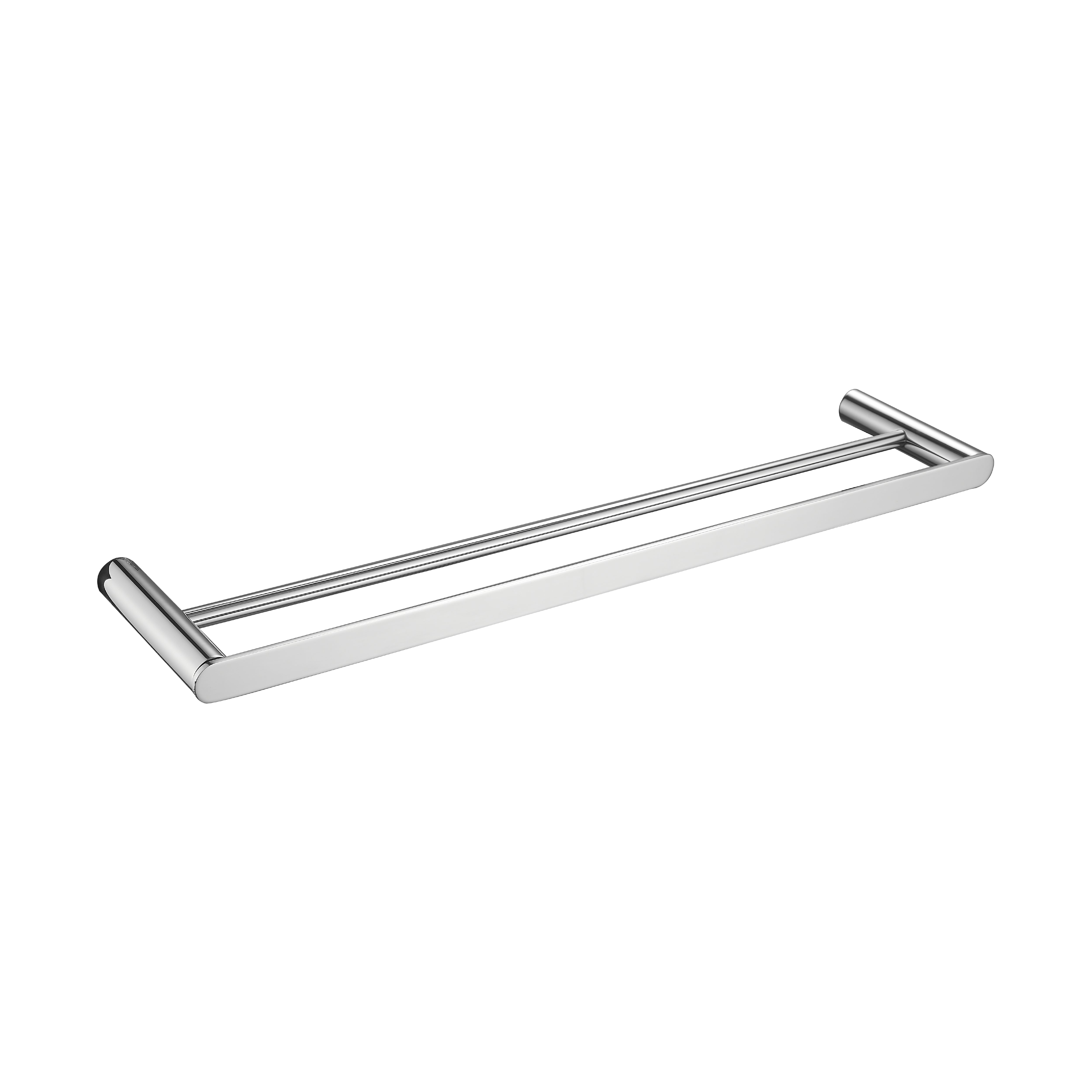 Toallero Barra 9100-5 Base Redonda Minimalista Bronce Cromado - Fratelli Premium