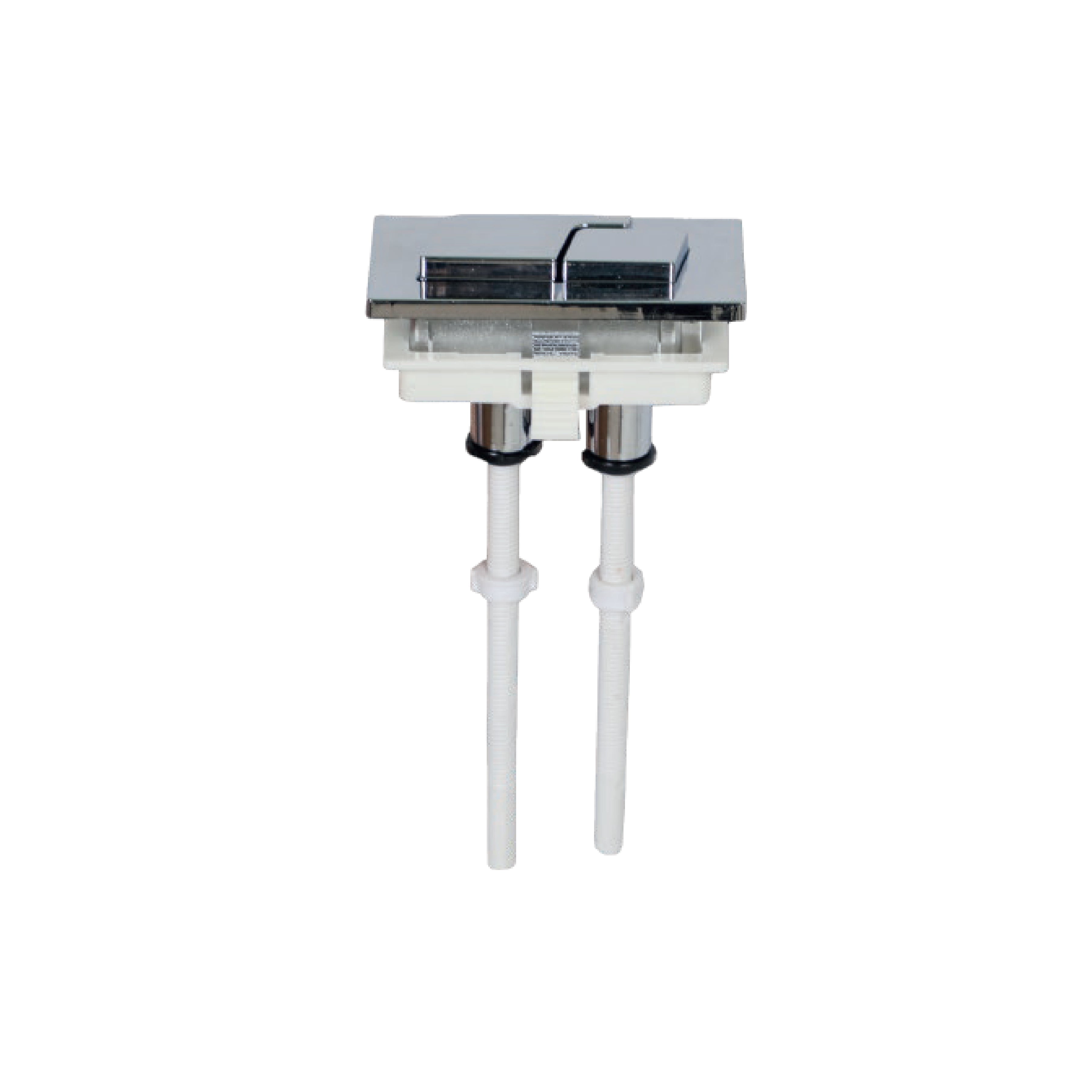 Botón doble pulsador Rectangular para baños Minimalistas - Fratelli
