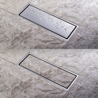 Sumidero Reversible De Bronce Cromado 8"- Fratelli Premium