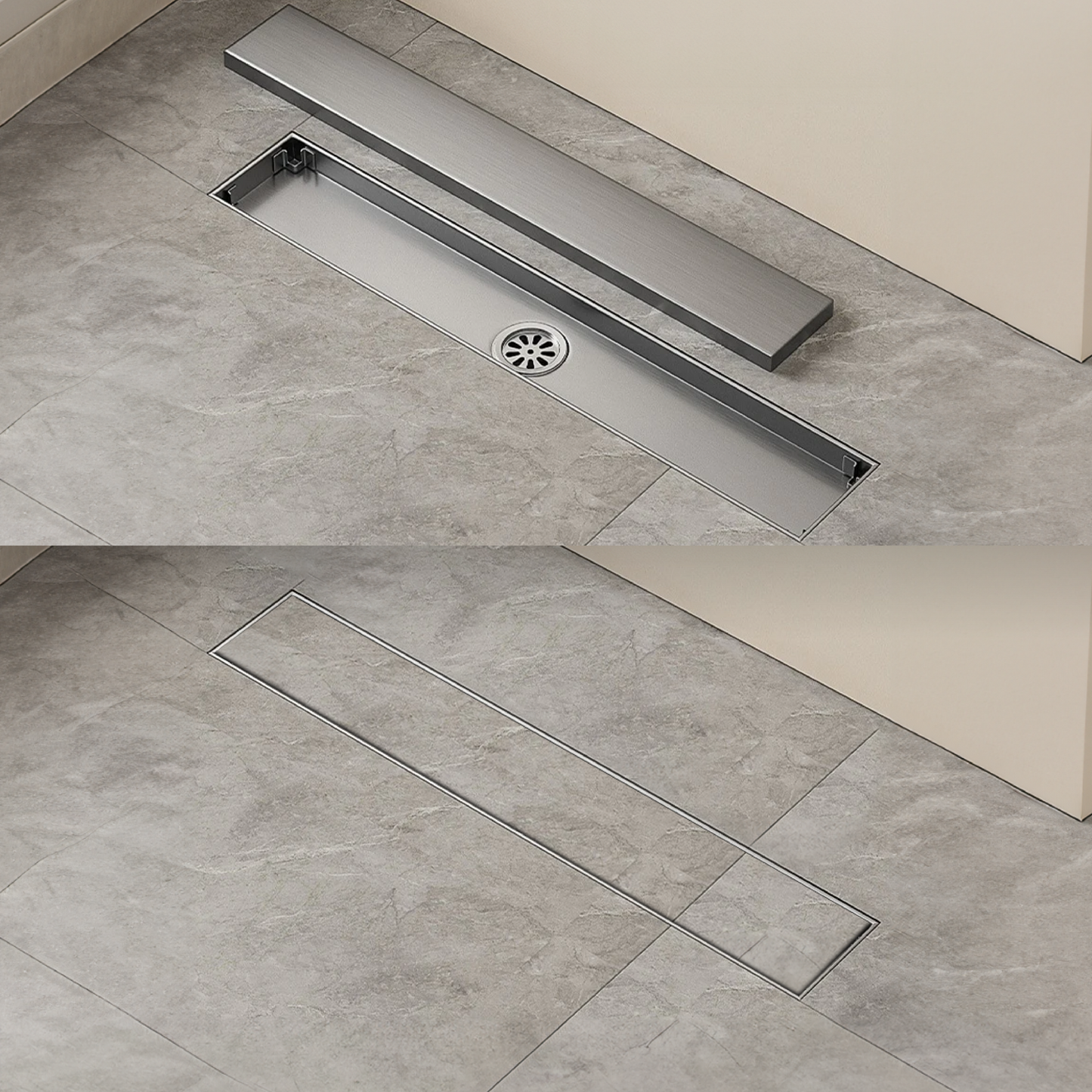 Sumidero Reversible Satinado -304 Sus 16"- Fratelli