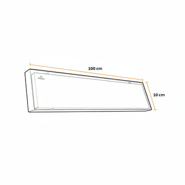 SUMIDERO REVERSIBLE 40" INOX 304 ACABADO ESPEJO (100 CM x 10 CM) -FRATELLI