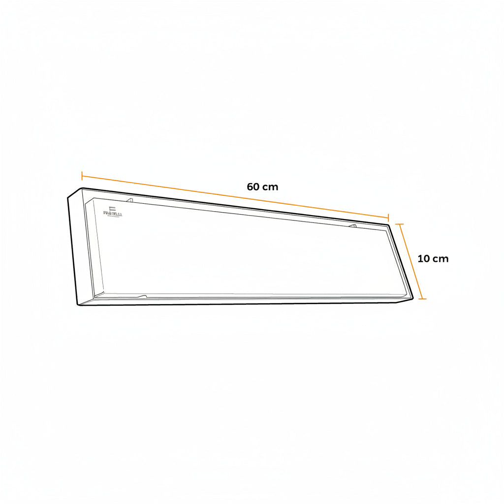 SUMIDERO REVERSIBLE 24" INOX 304 ACABADO ESPEJO -FRATELLI