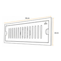 SUMIDERO LARGO 12" P/DUCHA BLACK-304 SUS - FRATELLI