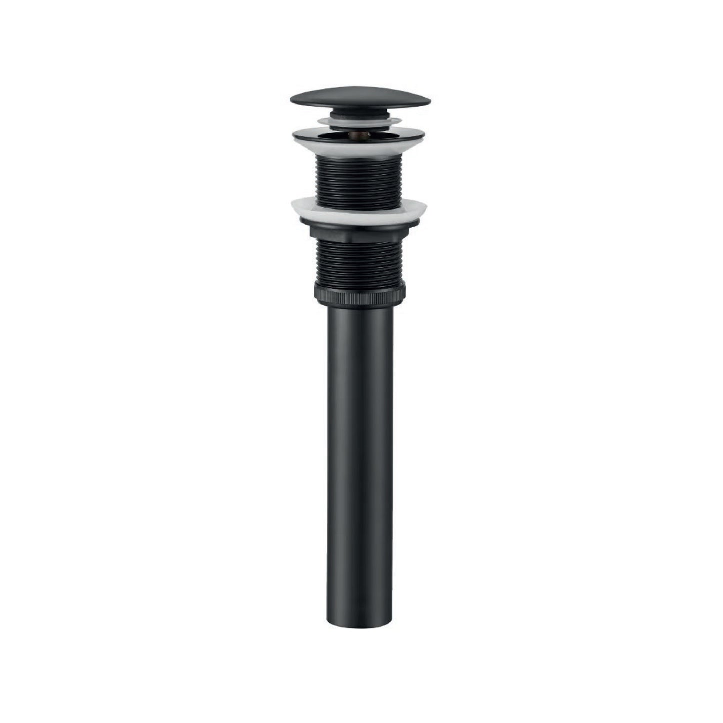 DESAGUE PUSH  GRANDE S/REBOSE P/BOWL BLACK -FRATELLI PREMIUM