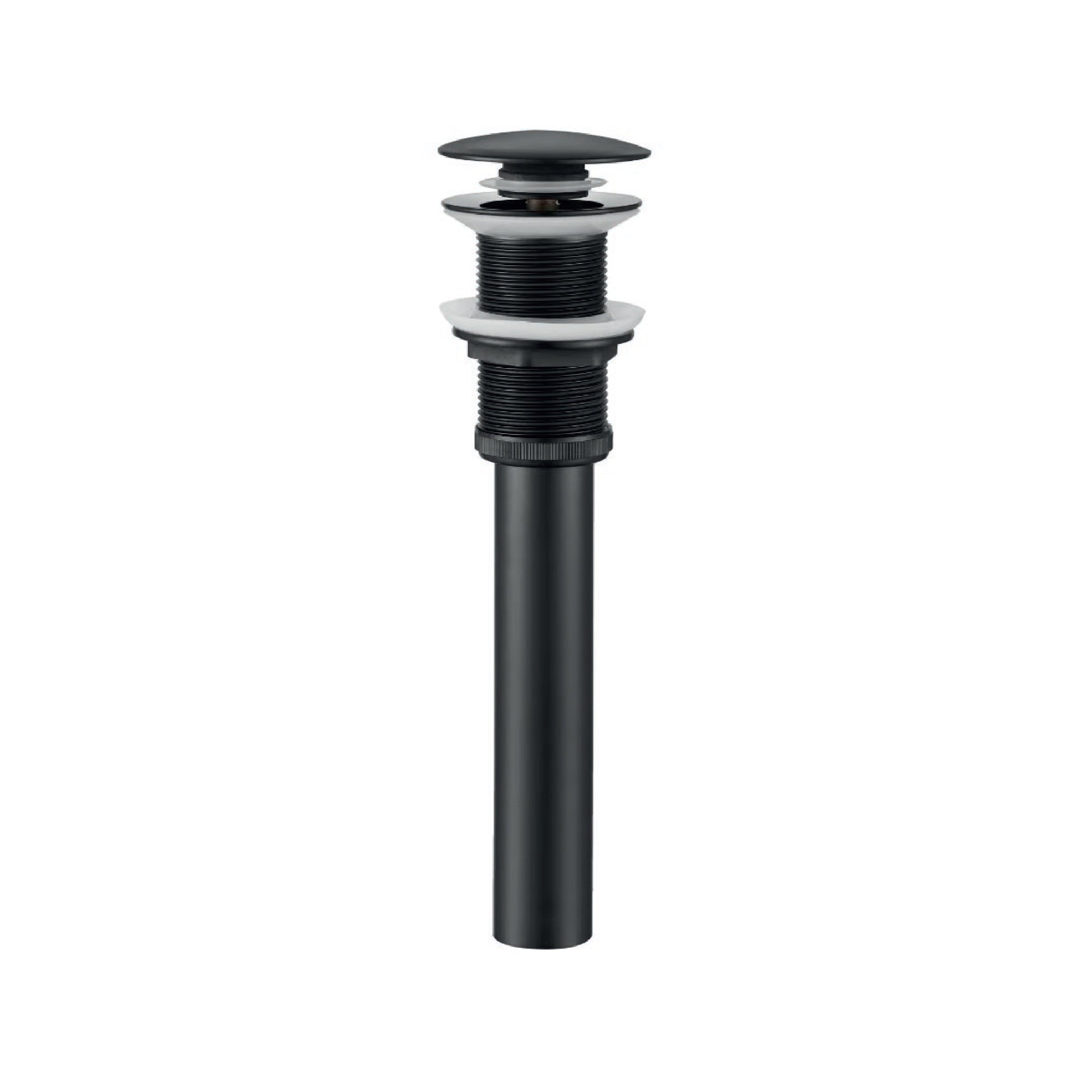 DESAGUE PUSH  GRANDE S/REBOSE P/BOWL BLACK -FRATELLI PREMIUM