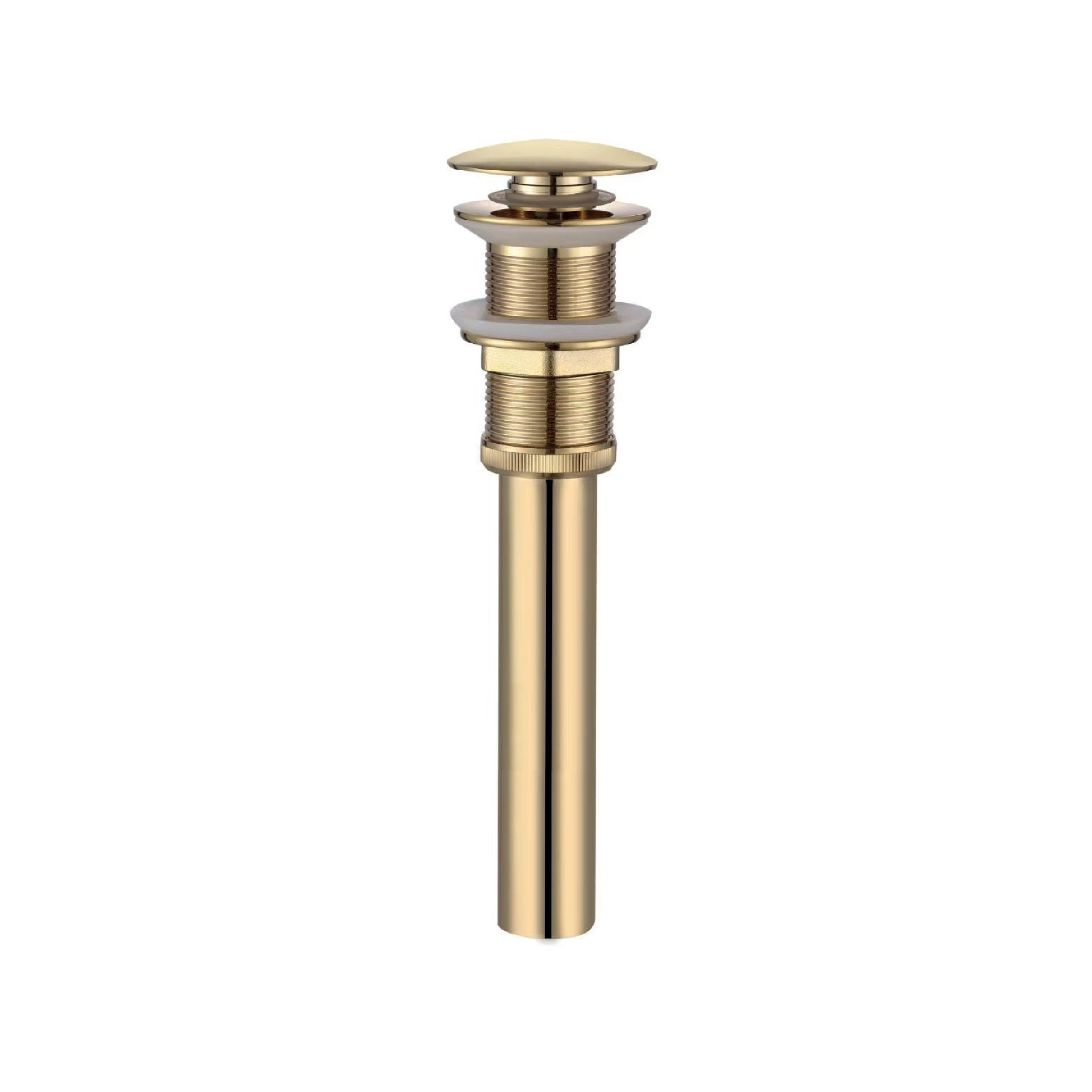 DESAGUE PUSH  GRANDE S/REBOSE P/BOWL GOLD -FRATELLI PREMIUM