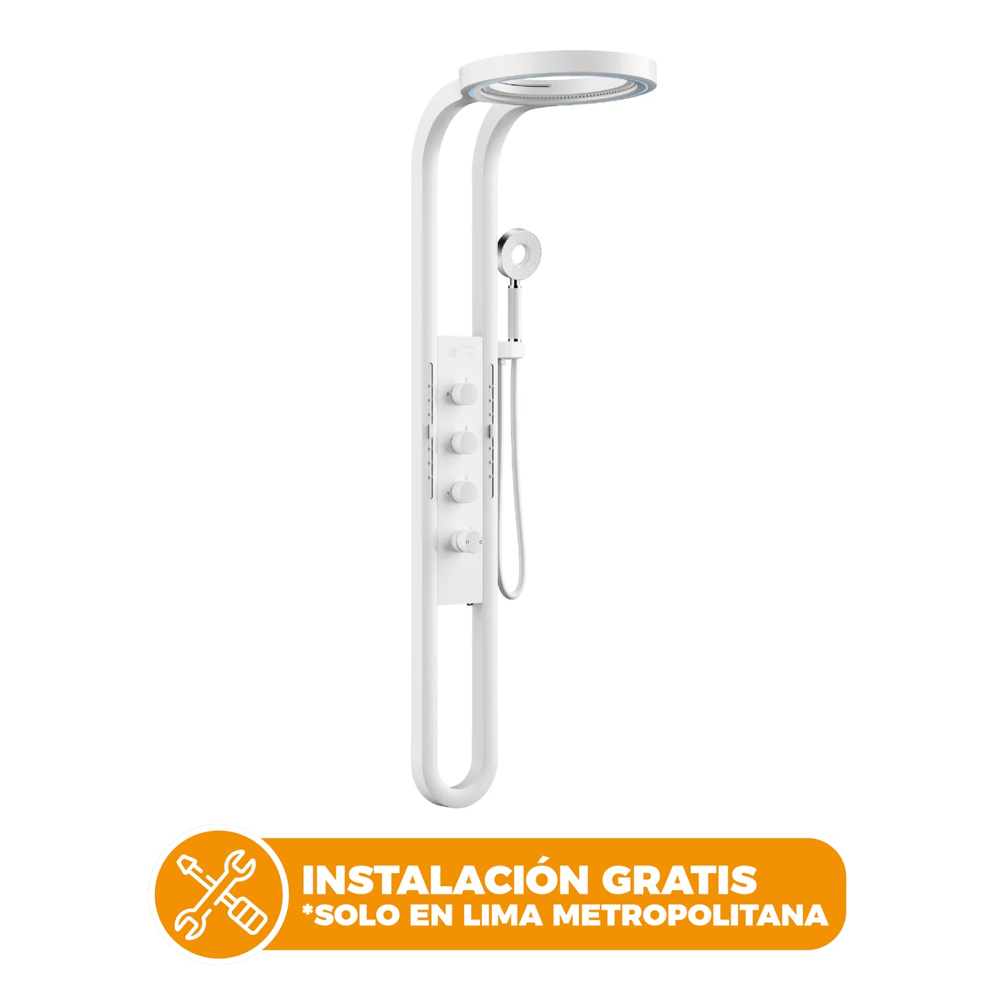 COLUMNA DE DUCHA INTELIGENTE QUIMERA BLANCO - FRATELLI SIGNATURE