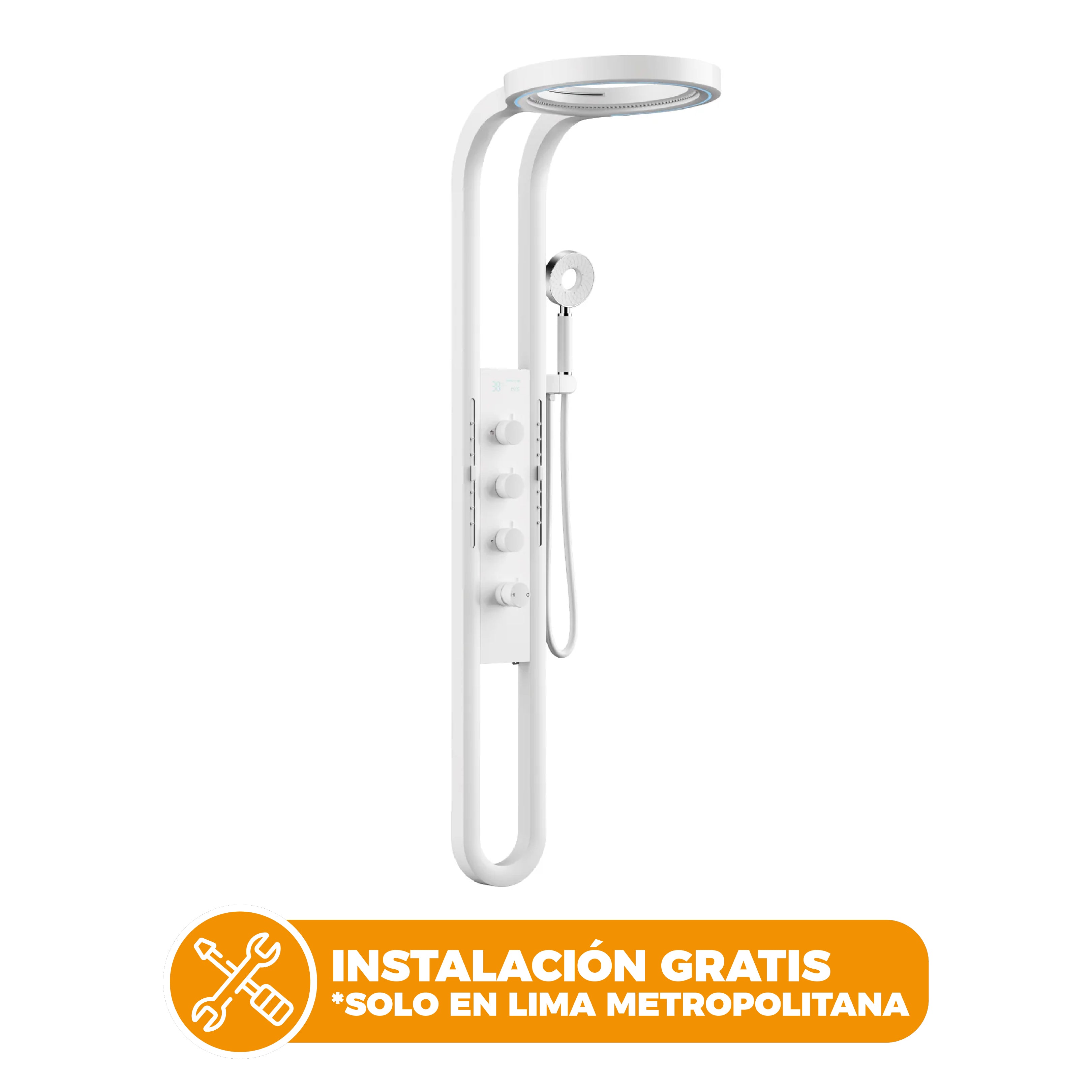 COLUMNA DE DUCHA INTELIGENTE QUIMERA BLANCO - FRATELLI SIGNATURE