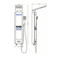 COLUMNA DE DUCHA NILO BLACK - FRATELLI SIGNATURE