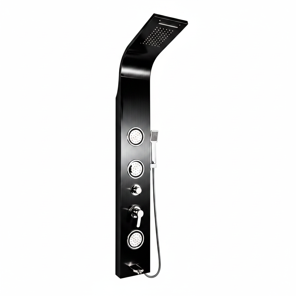 PANEL DE DUCHA INOX SATIN BLACK SK-8004 - FRATELLI