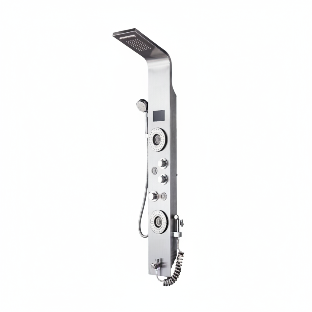 PANEL DE DUCHA ACERO INOX. 304 C/LED Y DUCHA BIDET CROMADO 6668C - FRATELLI PREMIUM
