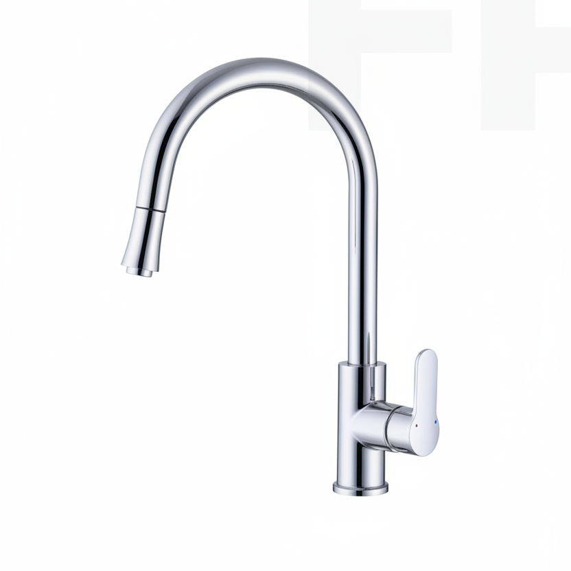 MEZCLADORA MONOC. P/COCINA AL MUEBLE BRONCE CROMADO - 0040030051 FRATELLI PREMIUM