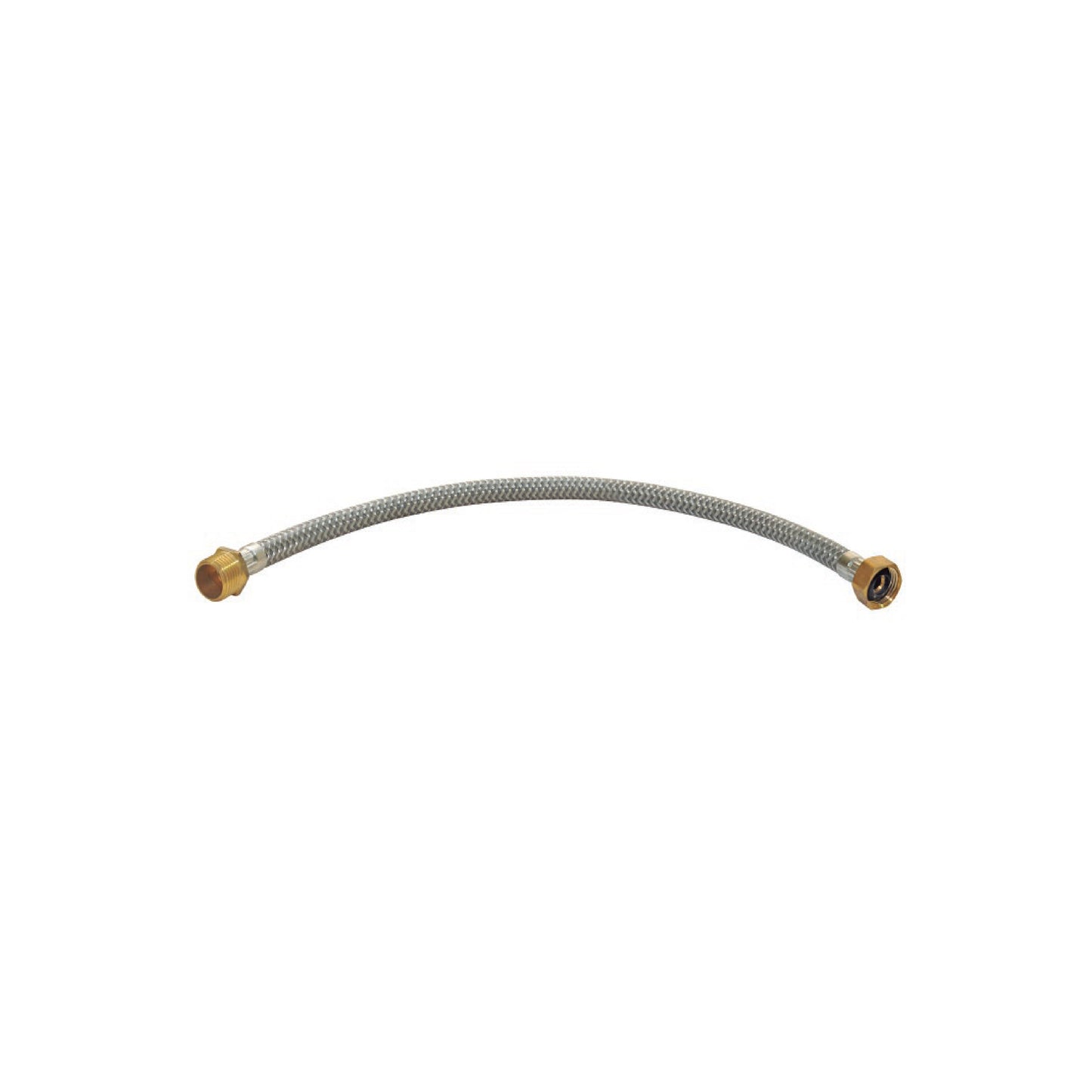 Tubo de Abasto Metal Trenzado  1/2"X1/2" C/Tuerca D/(BR) 60 CM Fratelli