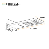 Cabeza De Ducha Minimalista  Frisia-1 Ss 304 Black- Fratelli Premium