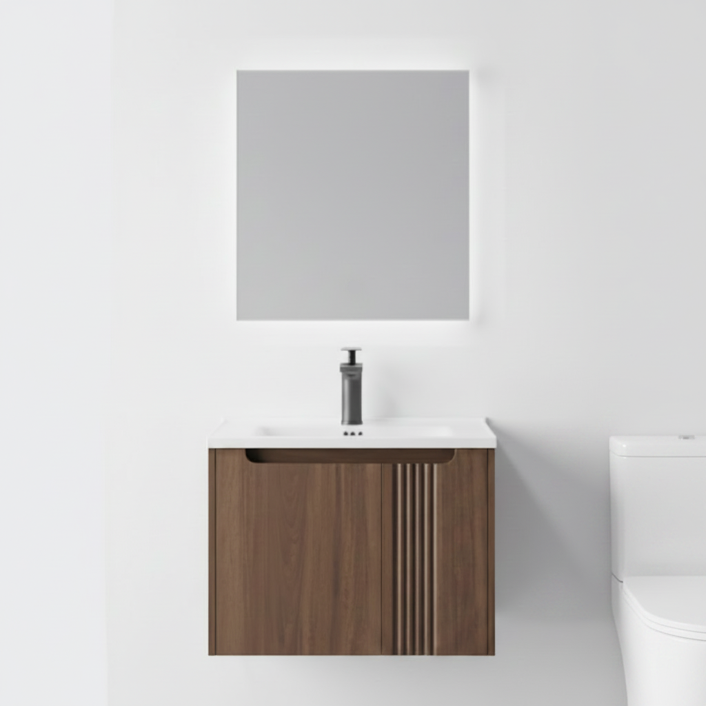 MUEBLE DE BAÑO DE PLYWOOD+ ESPEJO - 6053B MADERA - FRATELLI