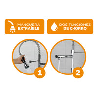 Llave P/Cocina Pared Navarra-2 Bronce Gold - Fratelli Premium