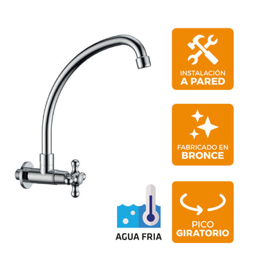 Llave P/Cocina Pared-3061 Cruz New Style - Fratelli