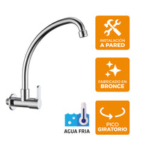 Llave P/Cocina Pared-3062 Aleta 1 New Style -Fratelli