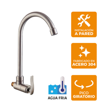 Llave P/Cocina RMA R-05  (Satinado)
