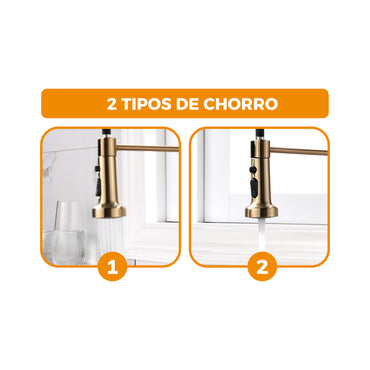 Llave P/Cocina a la Pared GBRA-6 SS 304 -Black-Fratelli