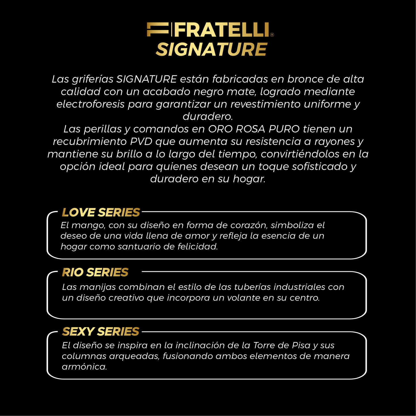 Mezcladora Love Series P/Cocina Goldenrose/Black - Fratelli