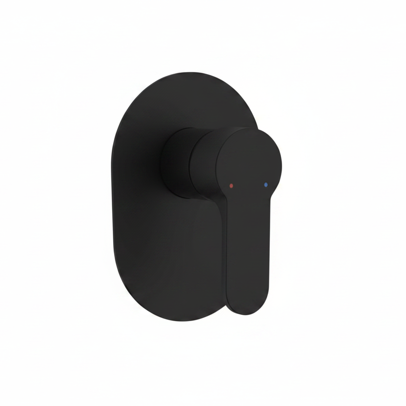 MEZCLADORA MONOCOMANDO P/DUCHA CANOPLA OVALADA 6023 - SAN ANDS 3 BLACK -FRATELLI