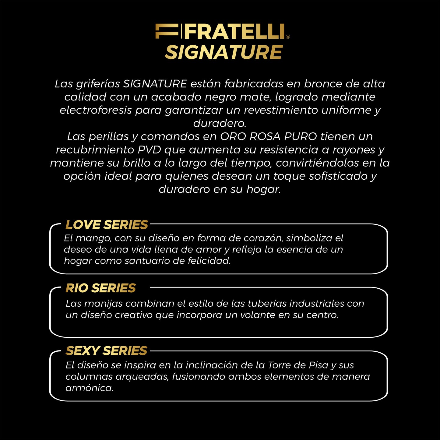 Mezcladora Rio Series P/Bowl Goldenrose/Black - Fratelli