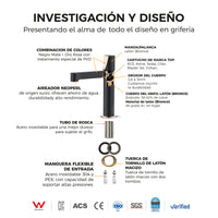 Mezcladora Rio Series P/Cocina Goldenrose/Black - Fratelli