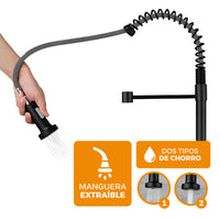 Llave P/Cocina a la Pared GBRA-6 SS 304 -Black-Fratelli