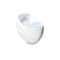 Inodoro One Piece + Tapa Asiento y Acces. Ovalado Marmoleado 9125M (69X43X60) - Fratelli