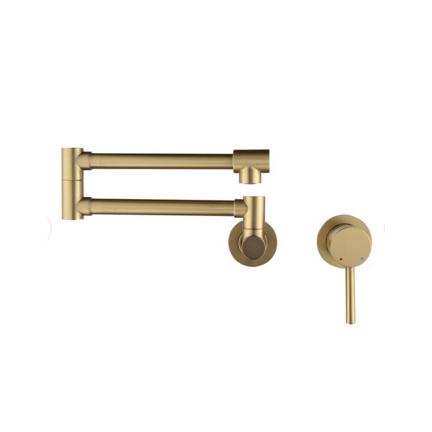 Mezcladora Articulada. P/Cocina Pared Athina Bronce Gold- Fratelli Premium