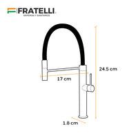 Mezcladora Monoc. P/Cocina Al Mueble Dallas-1 Bronce Cromado - Fratelli Premium