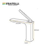 Mezcladora Monoc.P/Lavatorio (Bajo) Bss-1 Bronce Black - Fratelli Premium