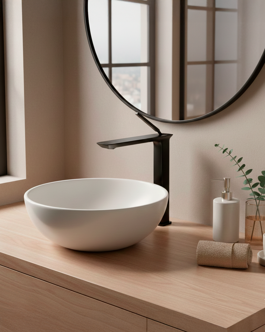 Mezcladora Monoc.P/Bowl (Alto) Bossini-1 Bronce Black - Fratelli Premium