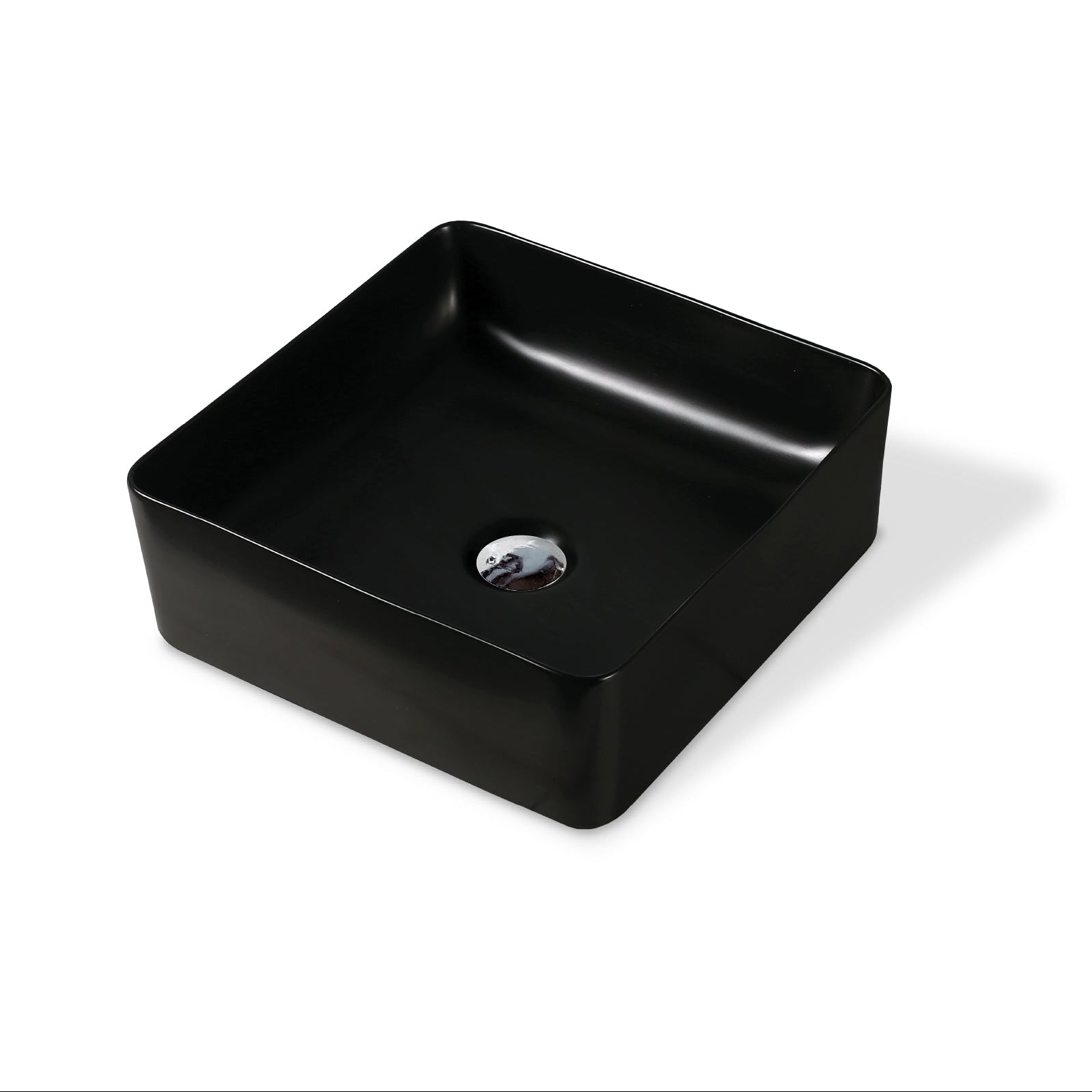 BOWL LOZA (150-A6B) MOD. CUADRADO NEGRO 390X390X140 - FRATELLI