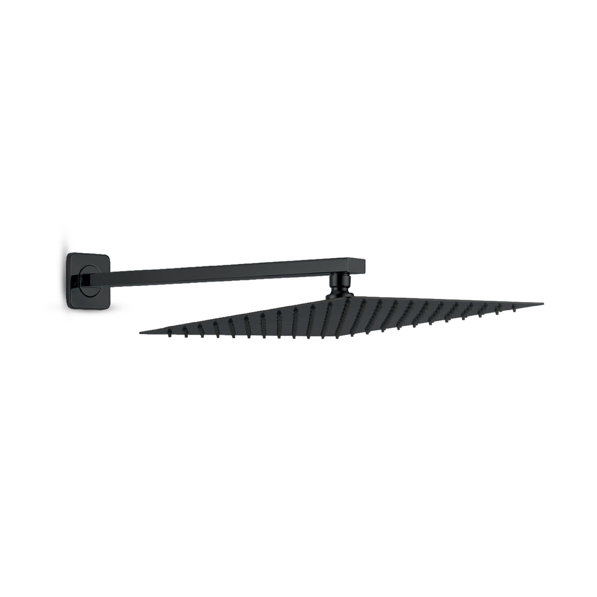 CABEZA D/DUCHA 12"+BRAZO P/6012 -SANDS 1 SUS 304 BLACK -FRATELLI PREMIUM