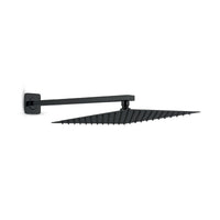CABEZA D/DUCHA 12"+BRAZO P/6012 -SANDS 1 SUS 304 BLACK -FRATELLI PREMIUM