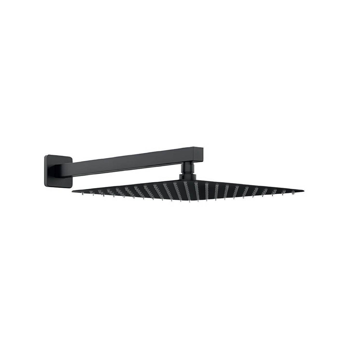 Cabeza de Ducha Miniml. 10"C/Brazo de 40 CM Black Acero 201-Fratelli