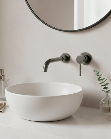 Mezcladora Monoc.P/Bowl Pared Cataleya Bronce Gun Grey - Fratelli Premium