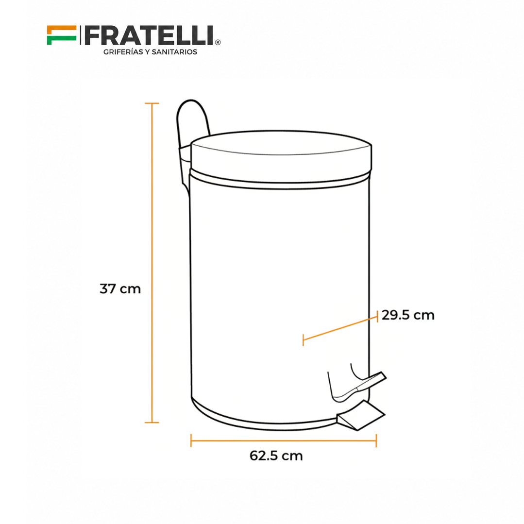 TACHO PORTAPAPELES METAL HDB-1000/1-27 DE 27L