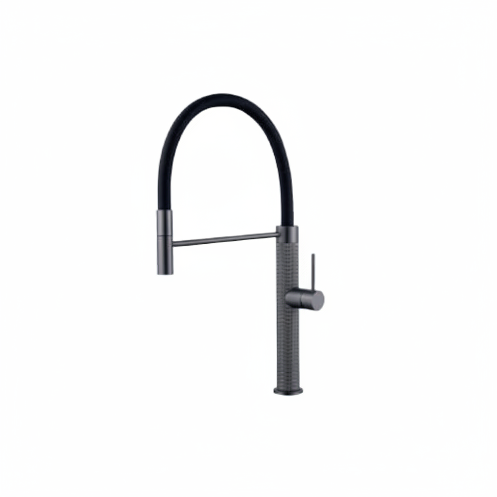 MEZCLADORA MONOC. P/COCINA AL MUEBLE BRONCE GUN GREY - 0040030034 FRATELLI PREMIUM