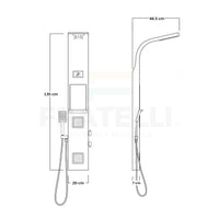 COLUMNA DE DUCHA DETIAN SATIN GOLD - FRATELLI SIGNATURE