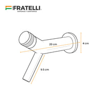 Mezcladora Monoc. A La Pared P/Bowl Fantini-1 Bronce Cromado & Gold - Fratelli Premium