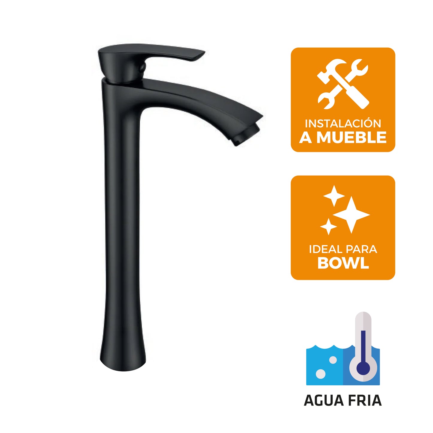 Llave Monoc. P/Bowl FDA-1 - Black - Fratelli
