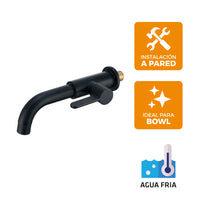 Llave P/ Bowl a la Pared Toronto 2P - Black - Fratelli