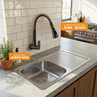 LAVADERO 0010010059 + LLAVE ALBA BLACK – FRATELLI