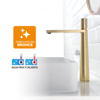 Mezcladora Monoc.P/Bowl (Alto)  Gessi-1 Bronce Gold - Fratelli Premium